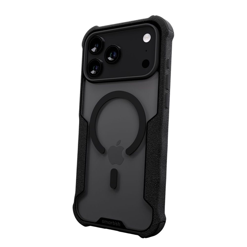 Smartish Gripzilla iPhone 17 Pro Max MagSafe Case Clearly Black Rugged New